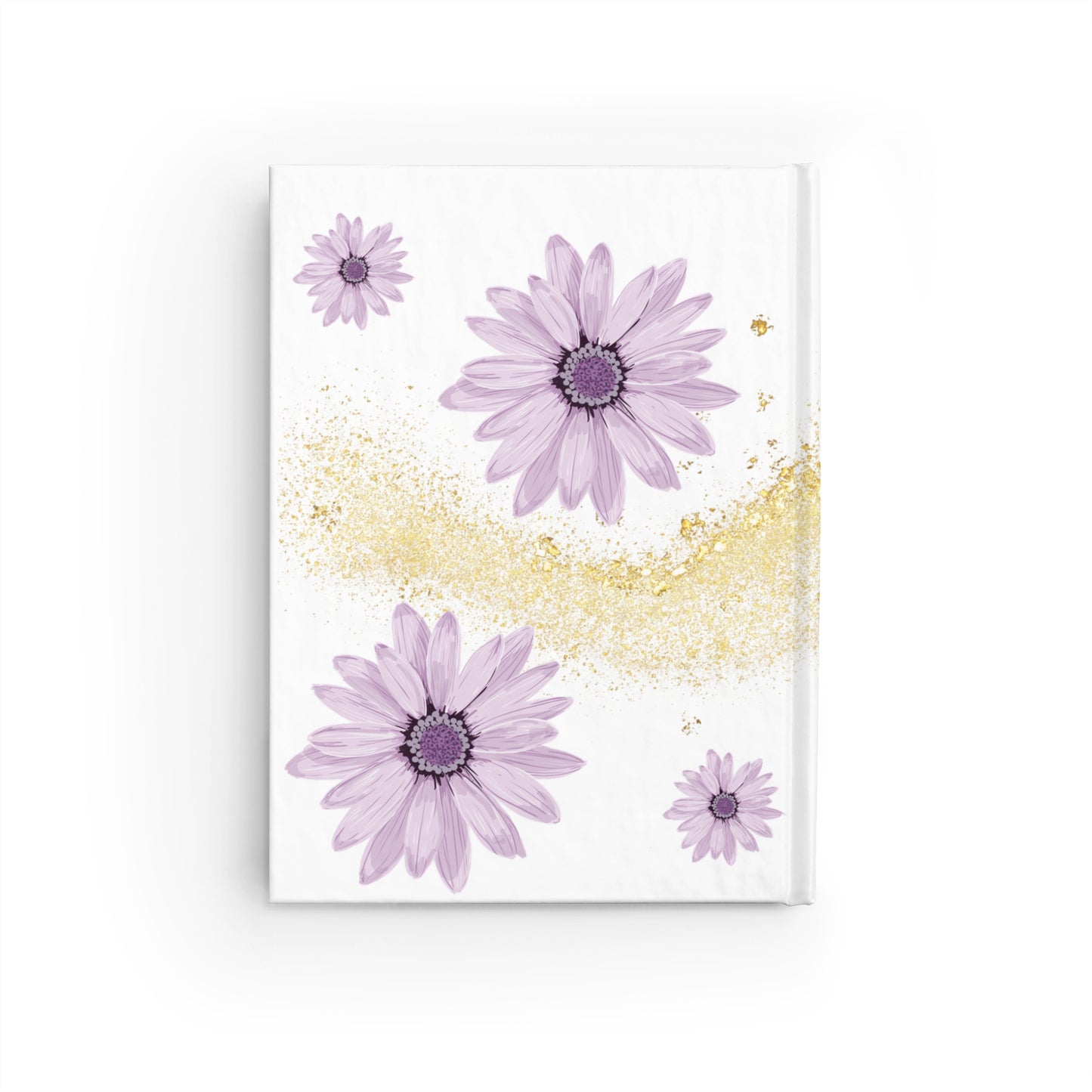 Purple Floral Sparkle Journal - Ruled, Inspirational Notebook, Flower Diary, Gift for Her, Writing Journal, Scrapbook