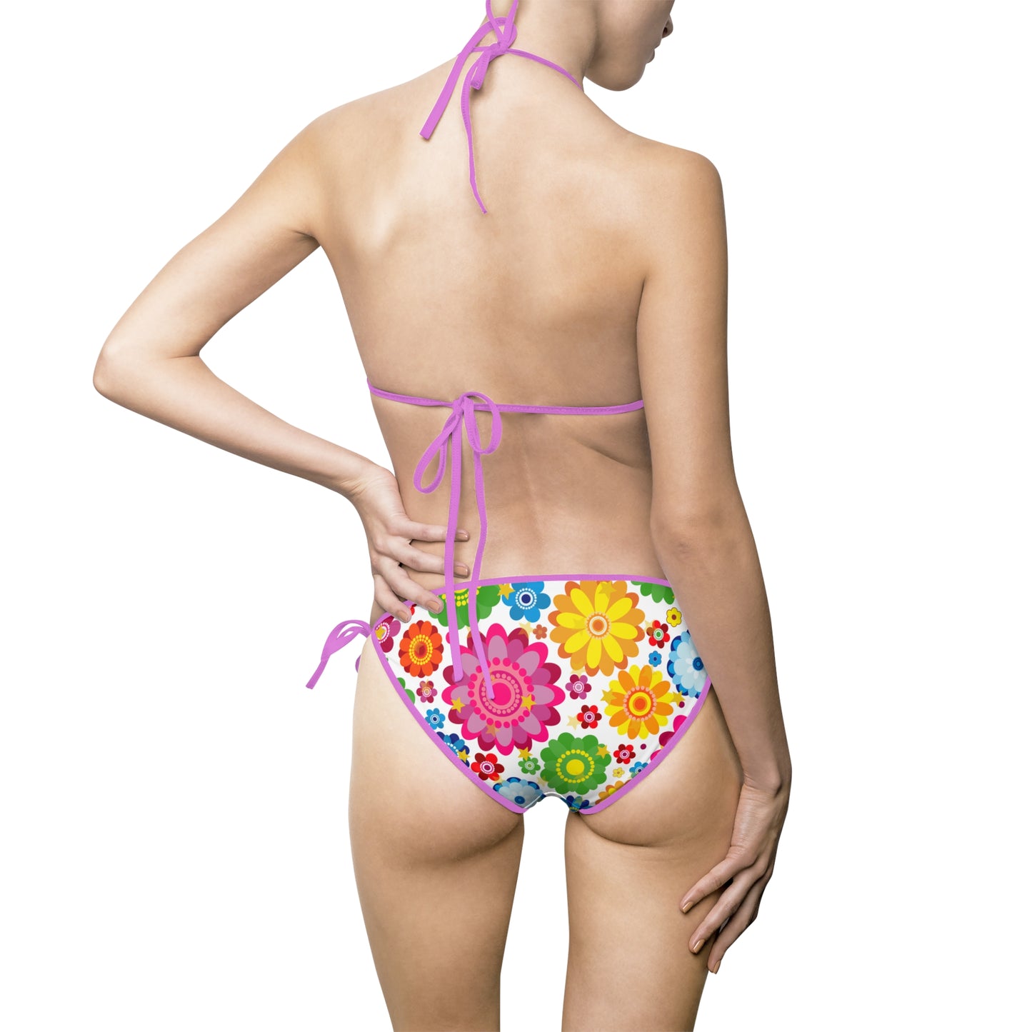 Vibrant Floral Bikini Set – Boho Summer Swimsuit for Beach, Pool, and Vacationide Fashion