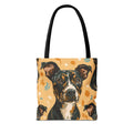 Custom dog portrait tote bag personalized dog mom gift unique dog lover gift by Stardust Cove