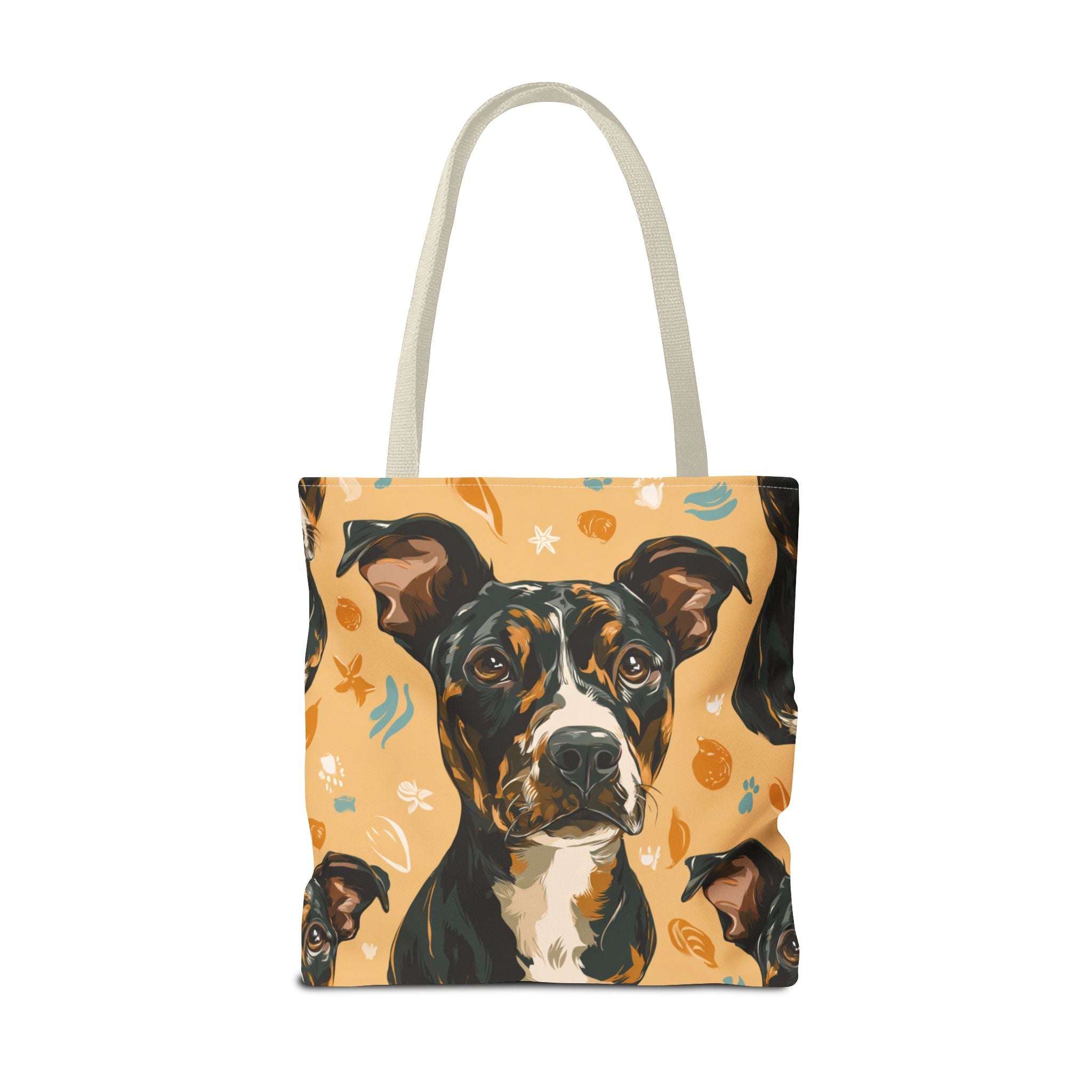 Custom dog portrait tote bag personalized dog mom gift unique dog lover gift by Stardust Cove