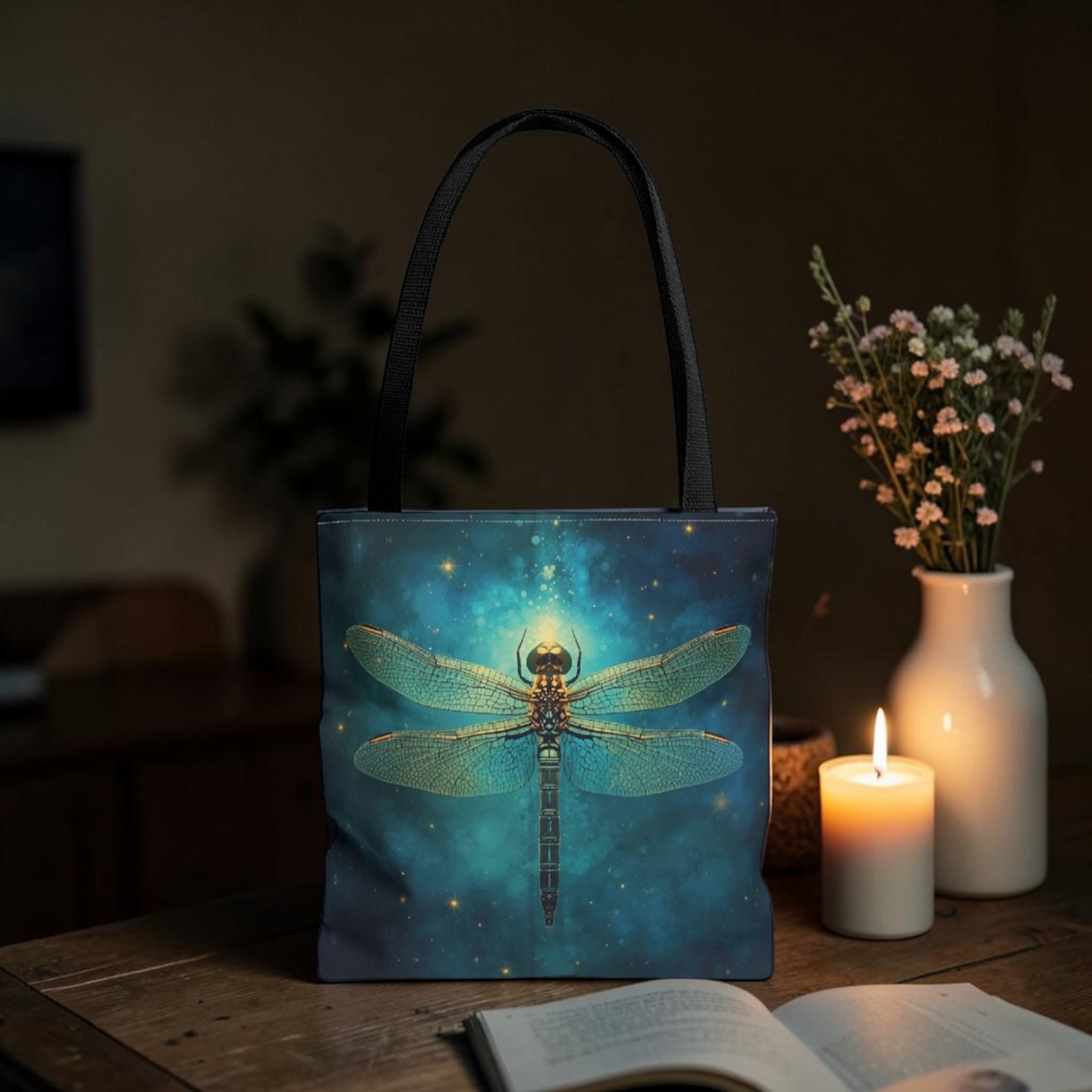 Dragonfly Tote Bag | Celestial Art