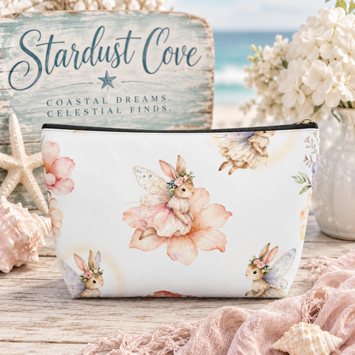 Bunny Fairy Floral Accessory Pouch