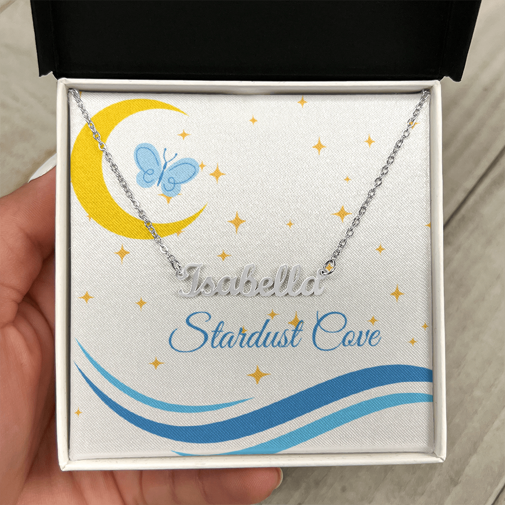 To My Daughter – Moon & Butterfly Necklace | Gift of Light & Transformation