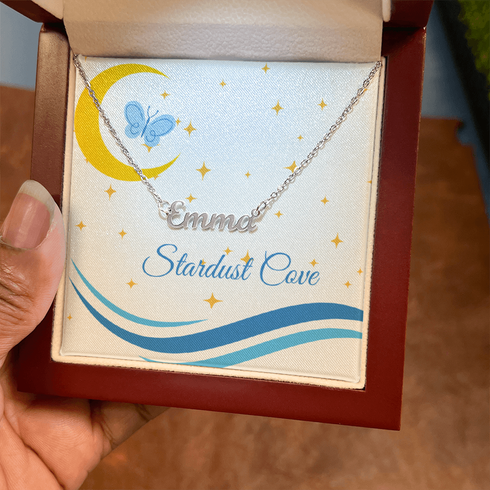 To My Daughter – Moon & Butterfly Necklace | Gift of Light & Transformation