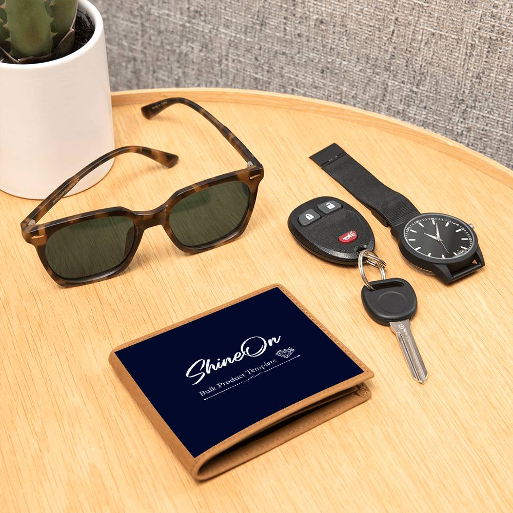 Custom Graphic Leather Wallet – Upload Your Design | Personalized Wallet Gift for Him – Stardust Cove