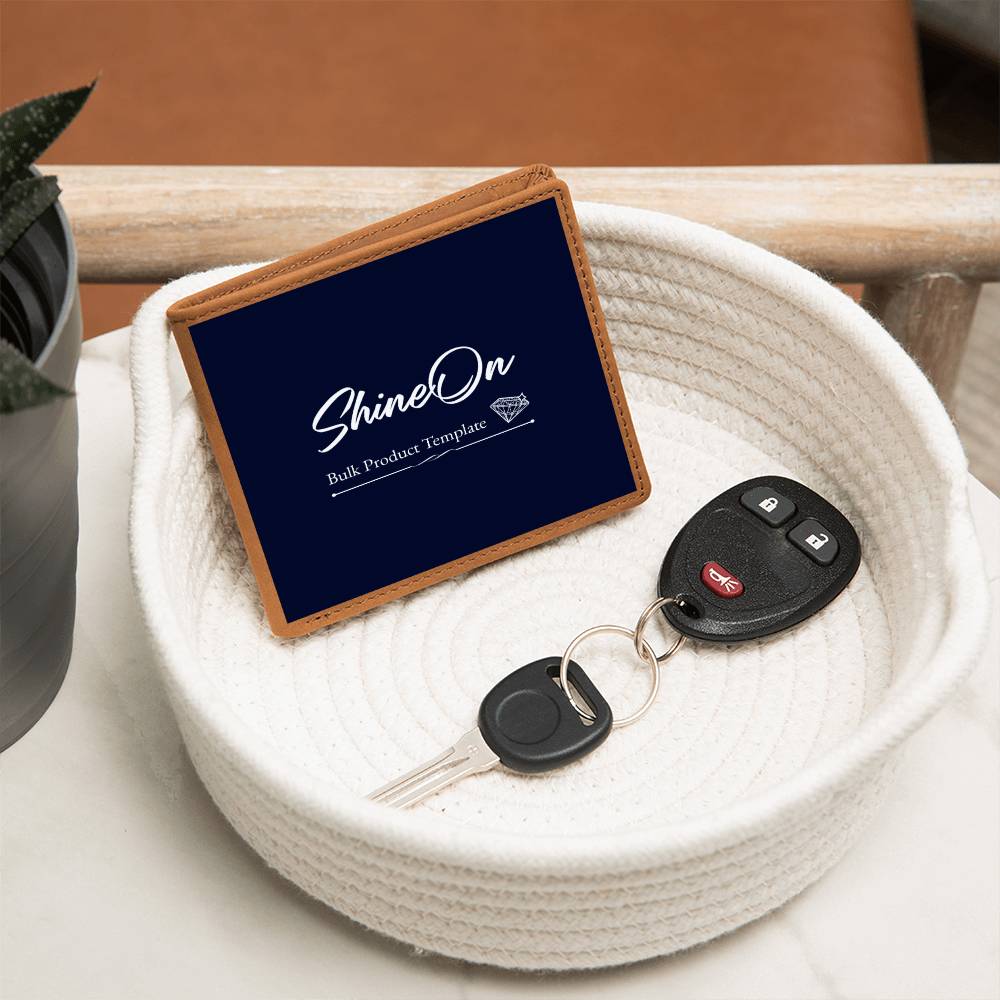 Custom Graphic Leather Wallet – Upload Your Design | Personalized Wallet Gift for Him – Stardust Cove