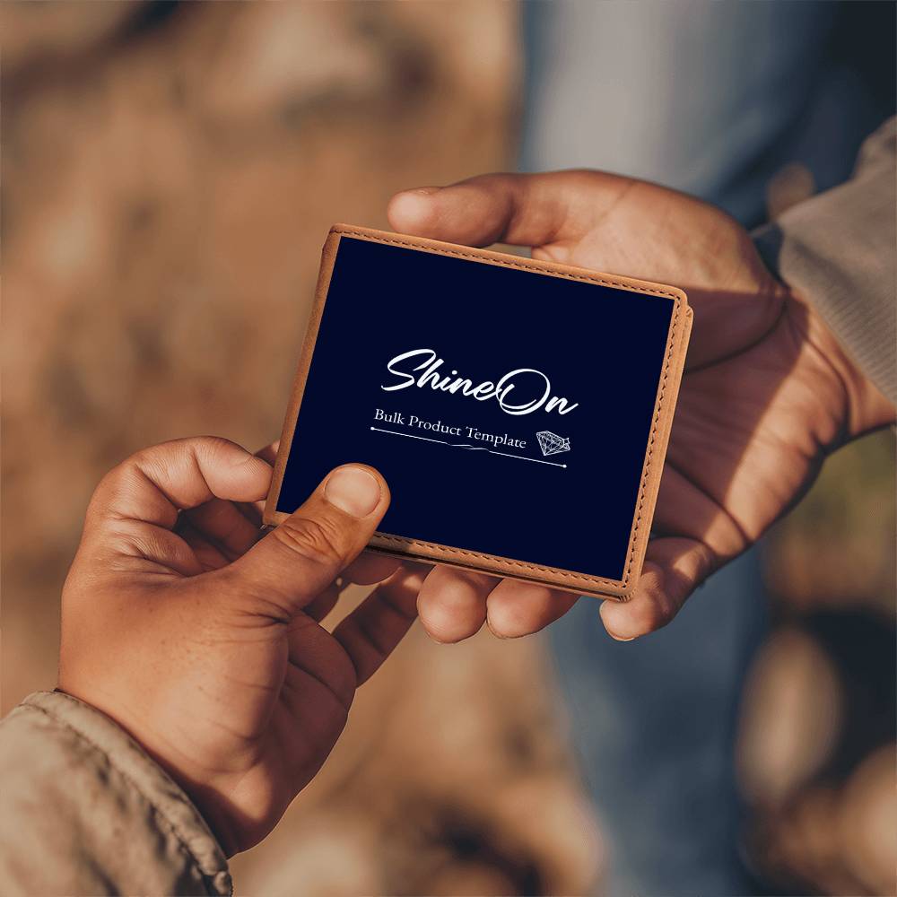 Custom Graphic Leather Wallet – Upload Your Design | Personalized Wallet Gift for Him – Stardust Cove