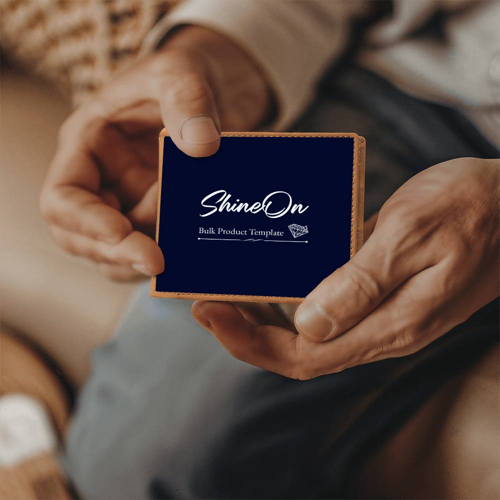 Custom Graphic Leather Wallet – Upload Your Design | Personalized Wallet Gift for Him – Stardust Cove