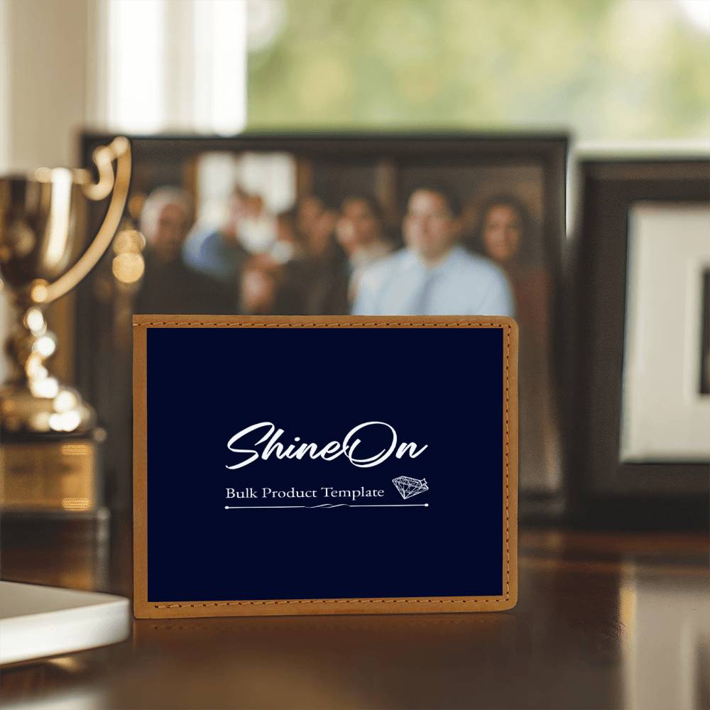 Custom Graphic Leather Wallet – Upload Your Design | Personalized Wallet Gift for Him – Stardust Cove