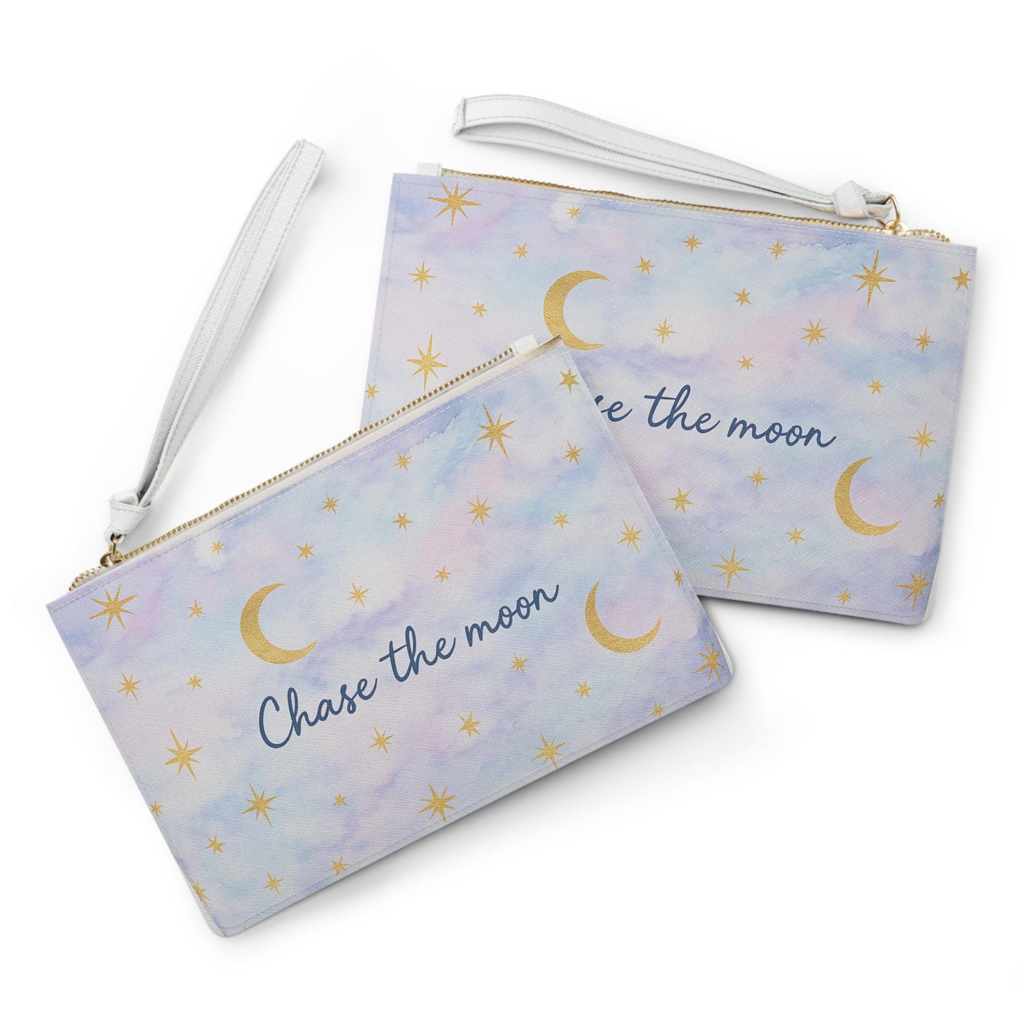 Celestial Clutch Bag - Chase the Moon Design, Starry Night Purse, Cosmic Accessories for Dreamers, Ideal for Parties & Gifts