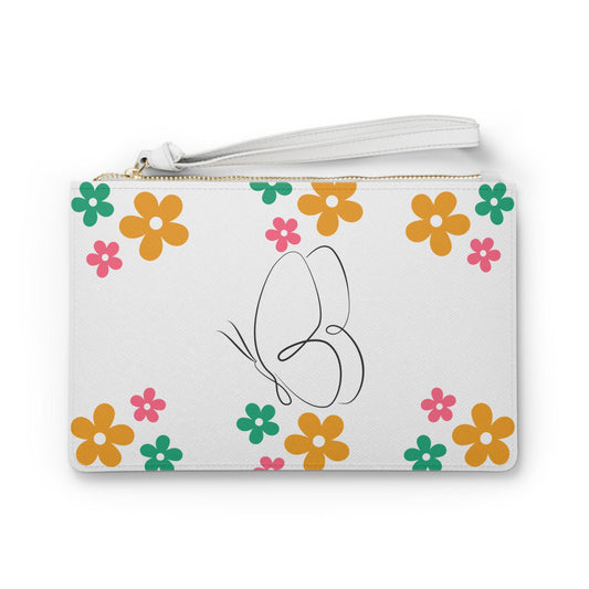 Spring Flutter Wristlet – Minimalist Butterfly & Bloom Design