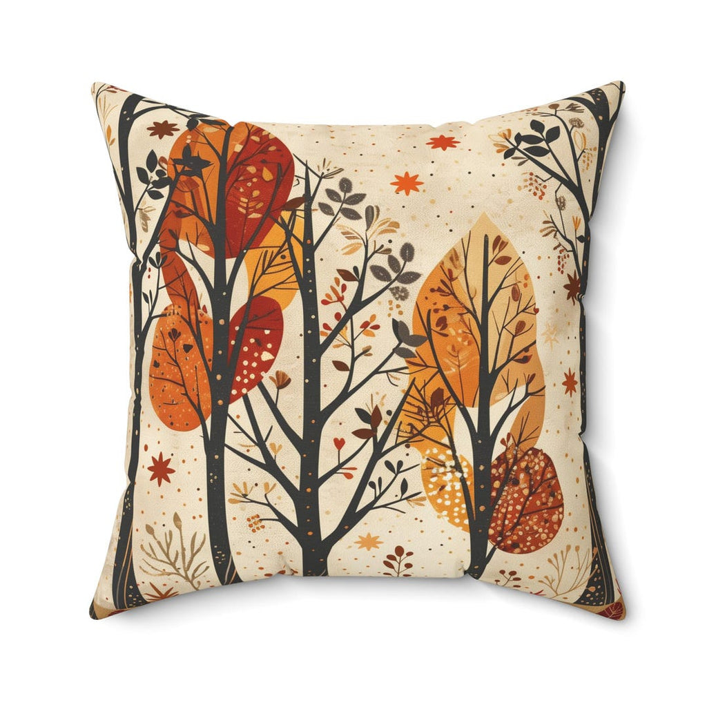 Autumn trees pillow available in multiple sizes