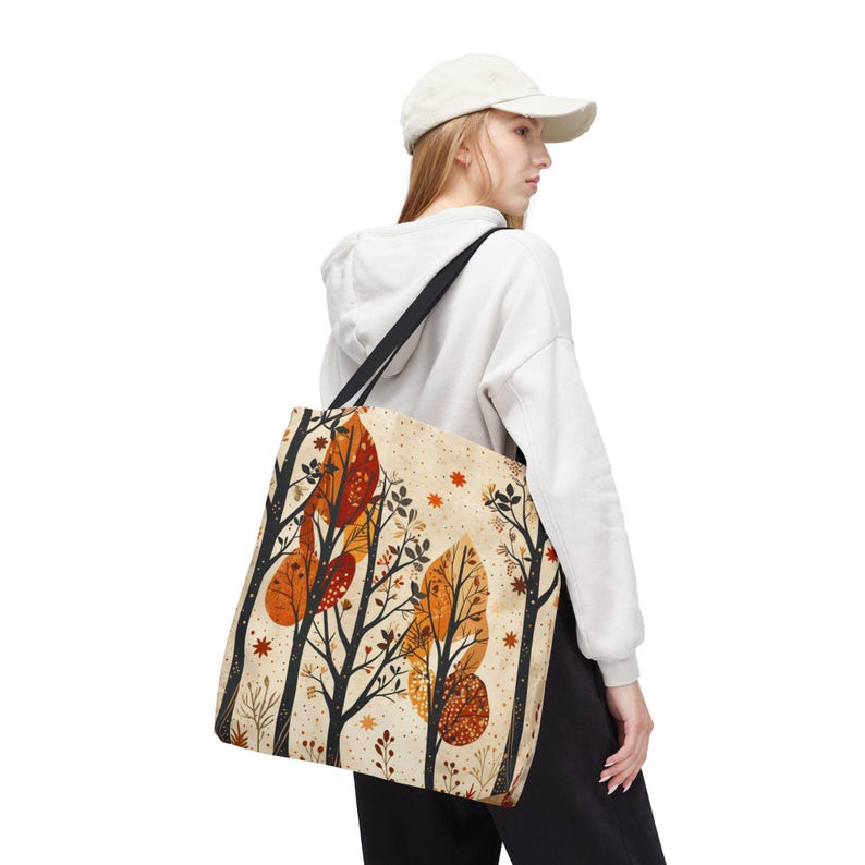 Autumn Trees Tote interior lining