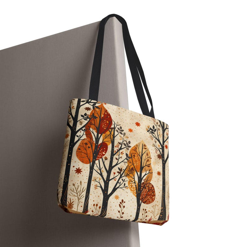 Autumn Trees Tote size comparison