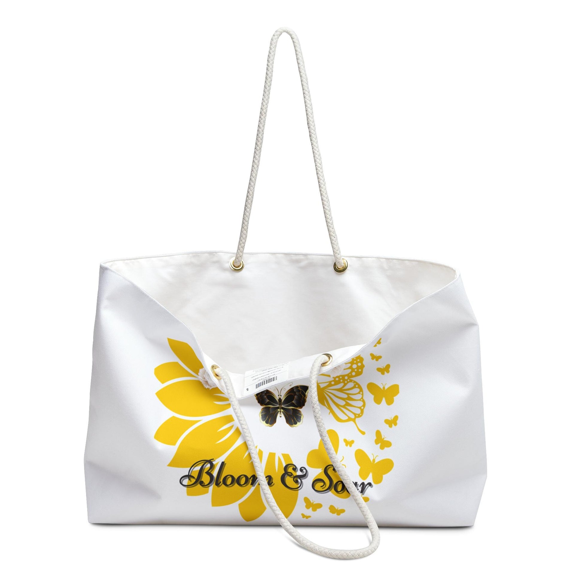 Bloom & Soar Weekender Bag - Trendy Travel Tote, Butterfly Design, Summer Escape, Fitness Gear, Beach Day Essential