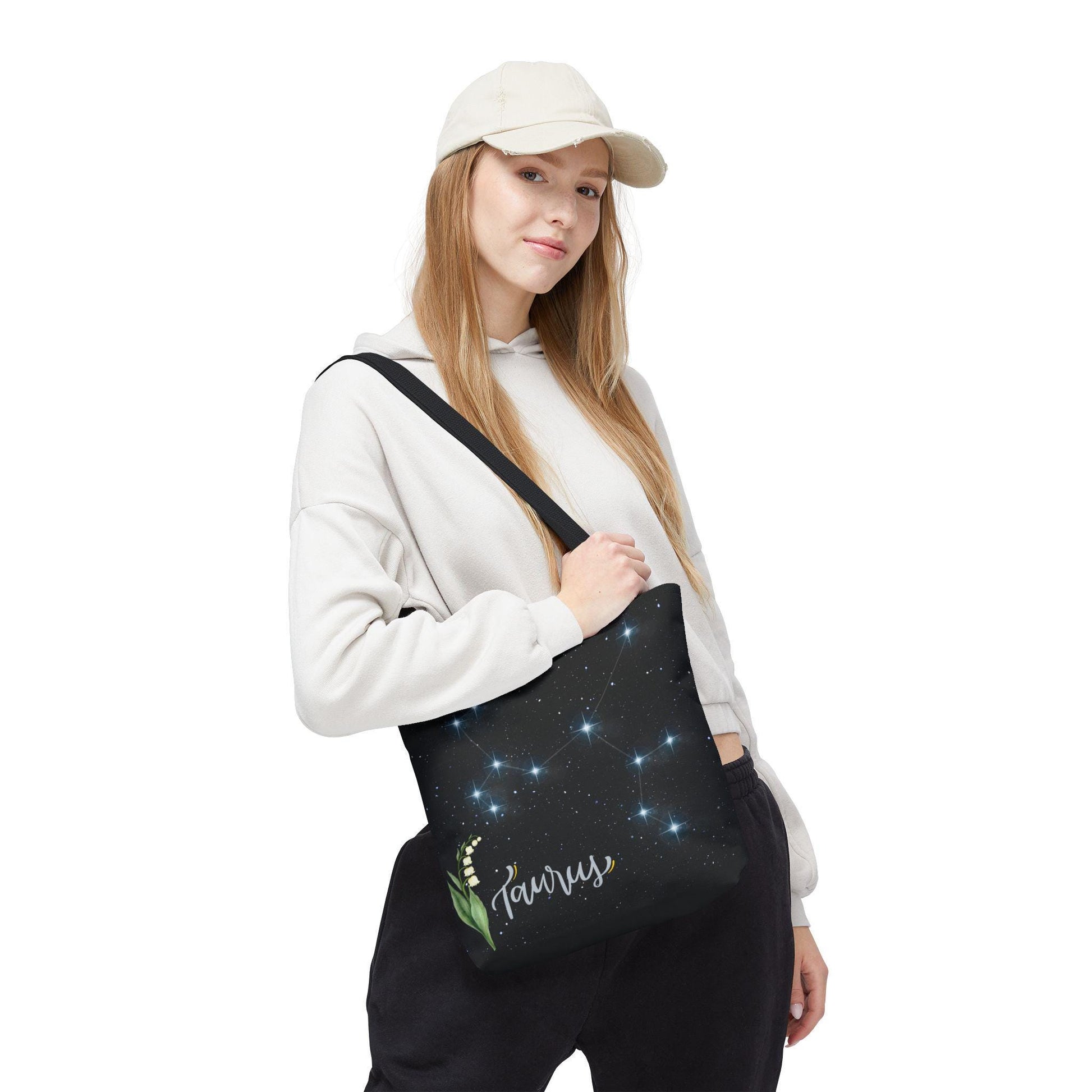 Taurus Zodiac Tote Bag, Astrology Gift, Star Sign Bag, Practical & Stylish Accessory for Daily Use, Birthday Present, Celestial Vibes