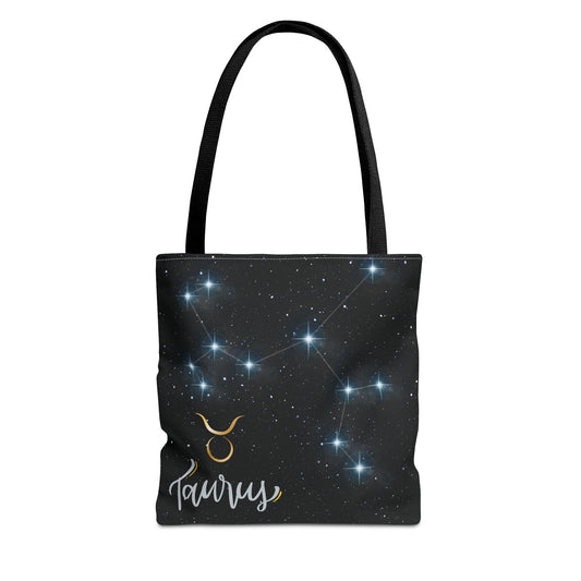 Astrology Tote Bag, Taurus Zodiac Gift, Starry Night Bag, Celestial Handbag, Astrology Lover Tote, Astrology Gifts for Her