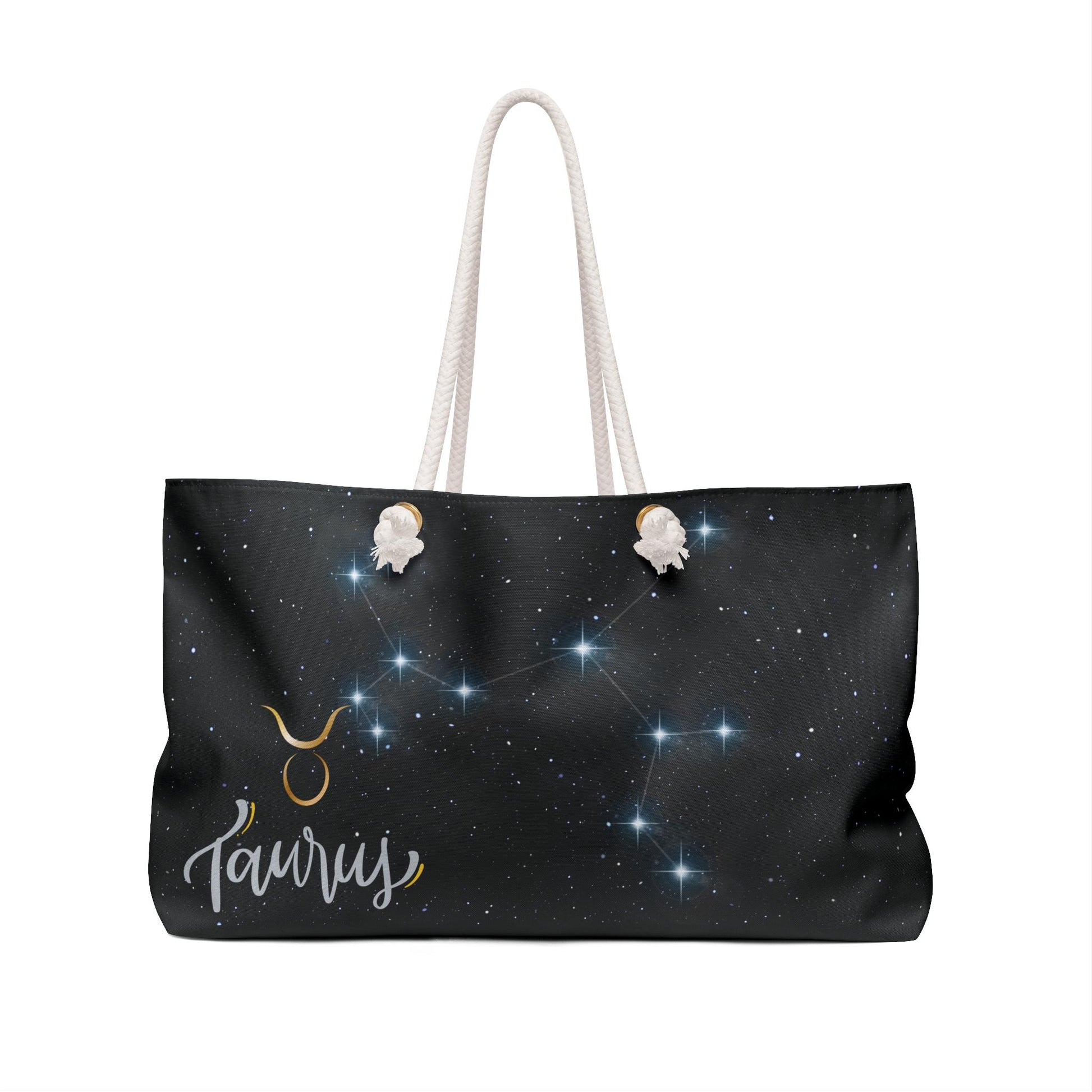 Taurus Constellation Weekender Bag, Astrological Travel Tote, Zodiac Sign Gift, Astrology Accessory, Weekend Getaway Bag