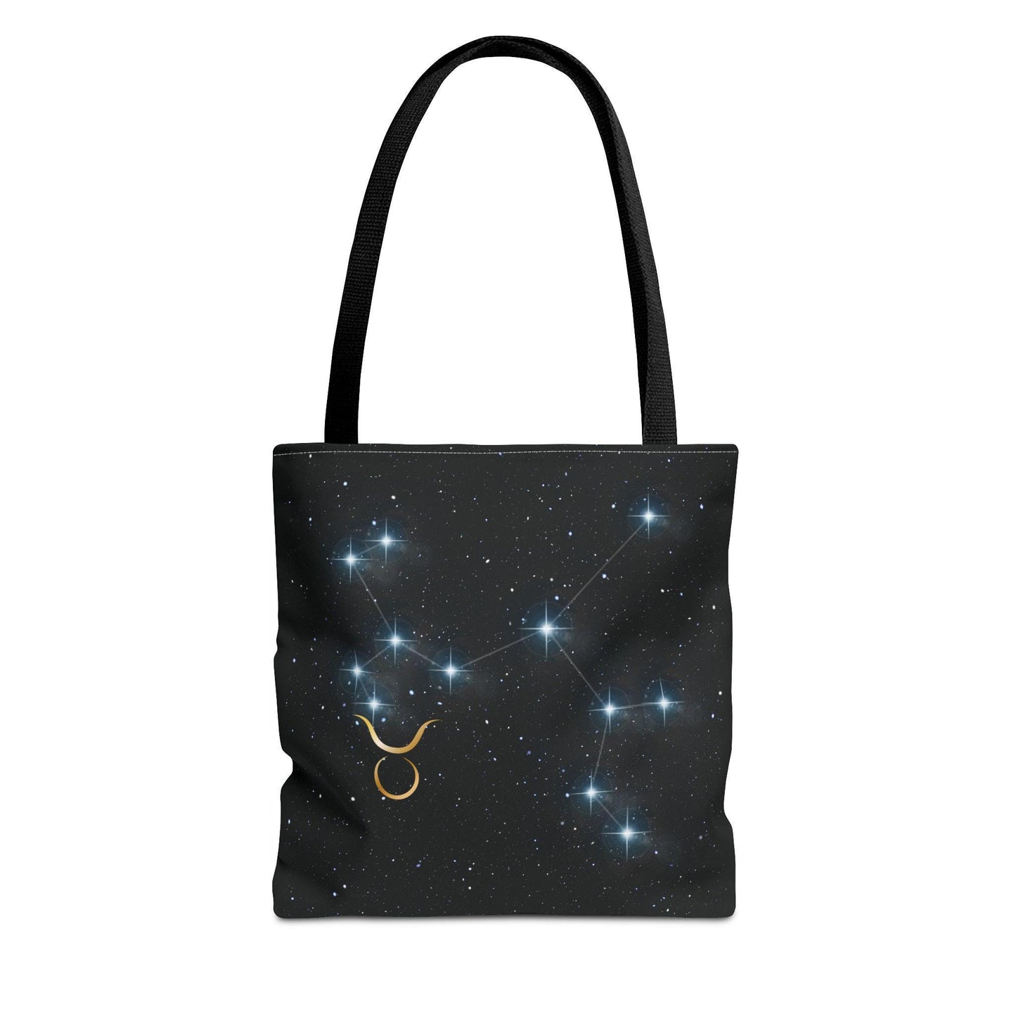Zodiac Tote Bag with Taurus Constellation Design, Astrology Gift, Celestial Shopping Bag, Horoscope Birthday Present, Starry Night Style