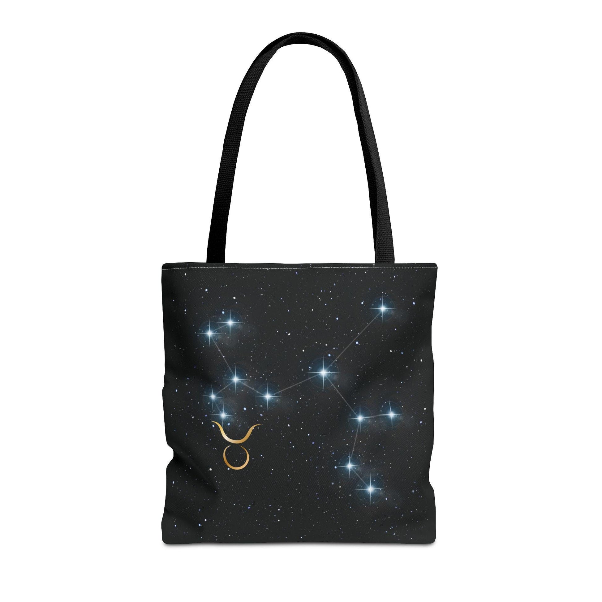 Zodiac Tote Bag with Taurus Constellation Design, Astrology Gift, Celestial Shopping Bag, Horoscope Birthday Present, Starry Night Style