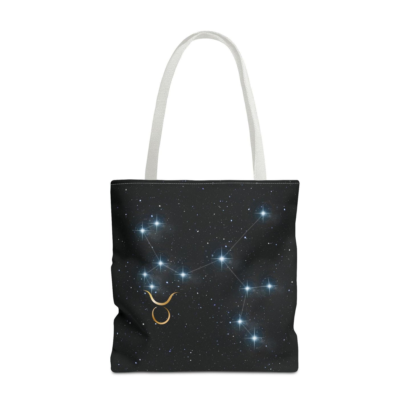 Zodiac Tote Bag with Taurus Constellation Design, Astrology Gift, Celestial Shopping Bag, Horoscope Birthday Present, Starry Night Style