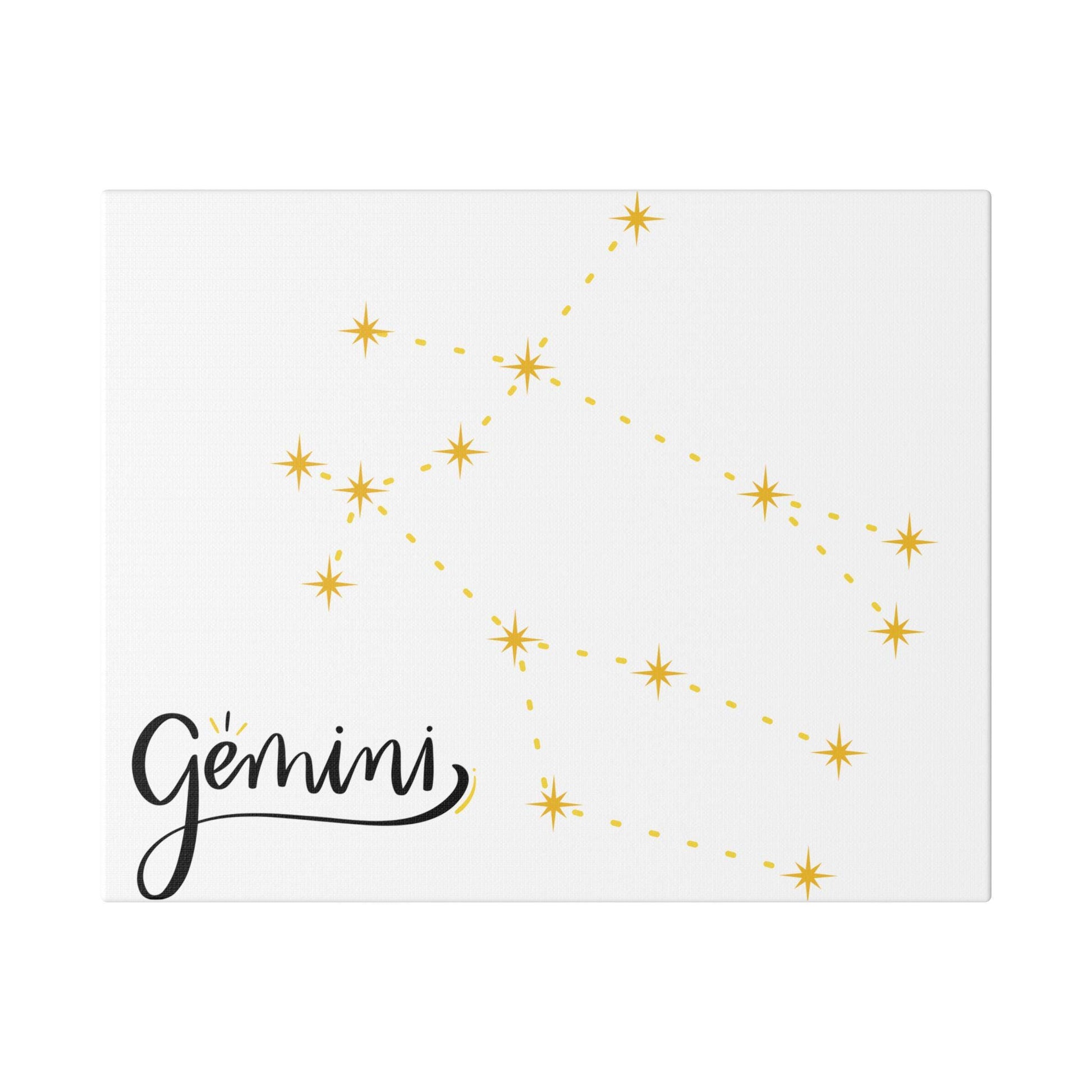 Gemini Zodiac Canvas Art, Modern Astrology Decor, Star Sign Wall Art, Gemini Gift, Celestial Home Decor, Astrological Artwork