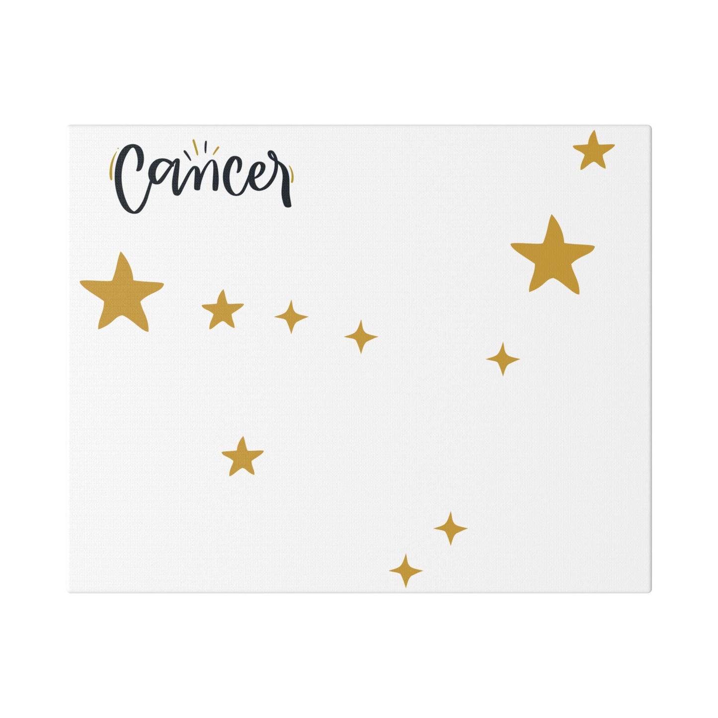 Canvas Wall Art, Cancer Constellation Classic Stretched Canvas, Zodiac Art Decor, Astrology Gift, Horoscope Sign Picture, Star Map Painting,