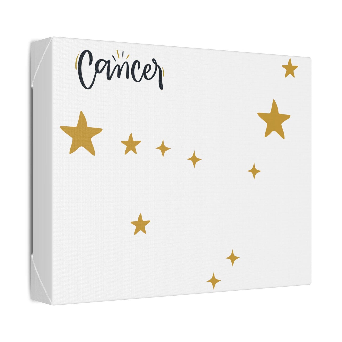 Canvas Wall Art, Cancer Constellation Classic Stretched Canvas, Zodiac Art Decor, Astrology Gift, Horoscope Sign Picture, Star Map Painting,
