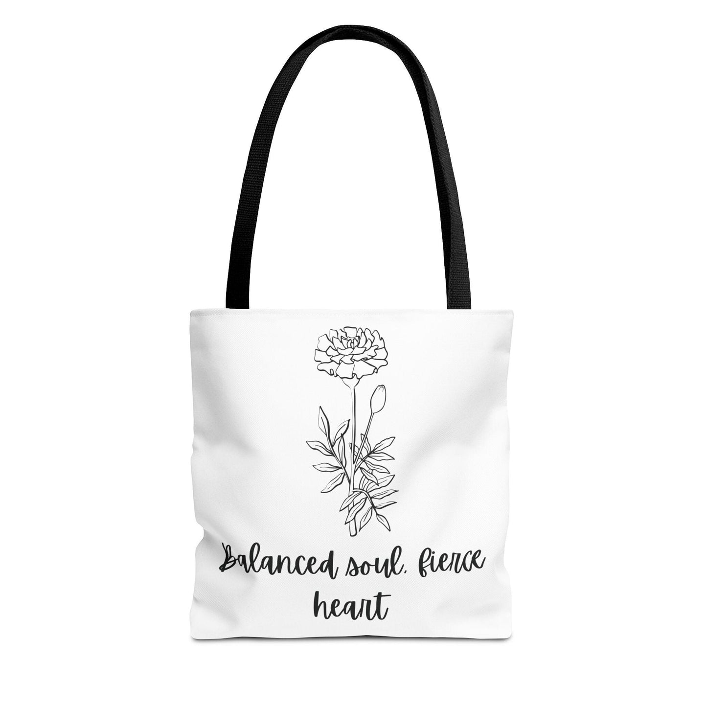 Marigold Floral Tote Bag, Gift for Women, October Birthday,Nature Lover, Eco-Friendly Bag, Casual Everyday Use, Mothers Day Gift
