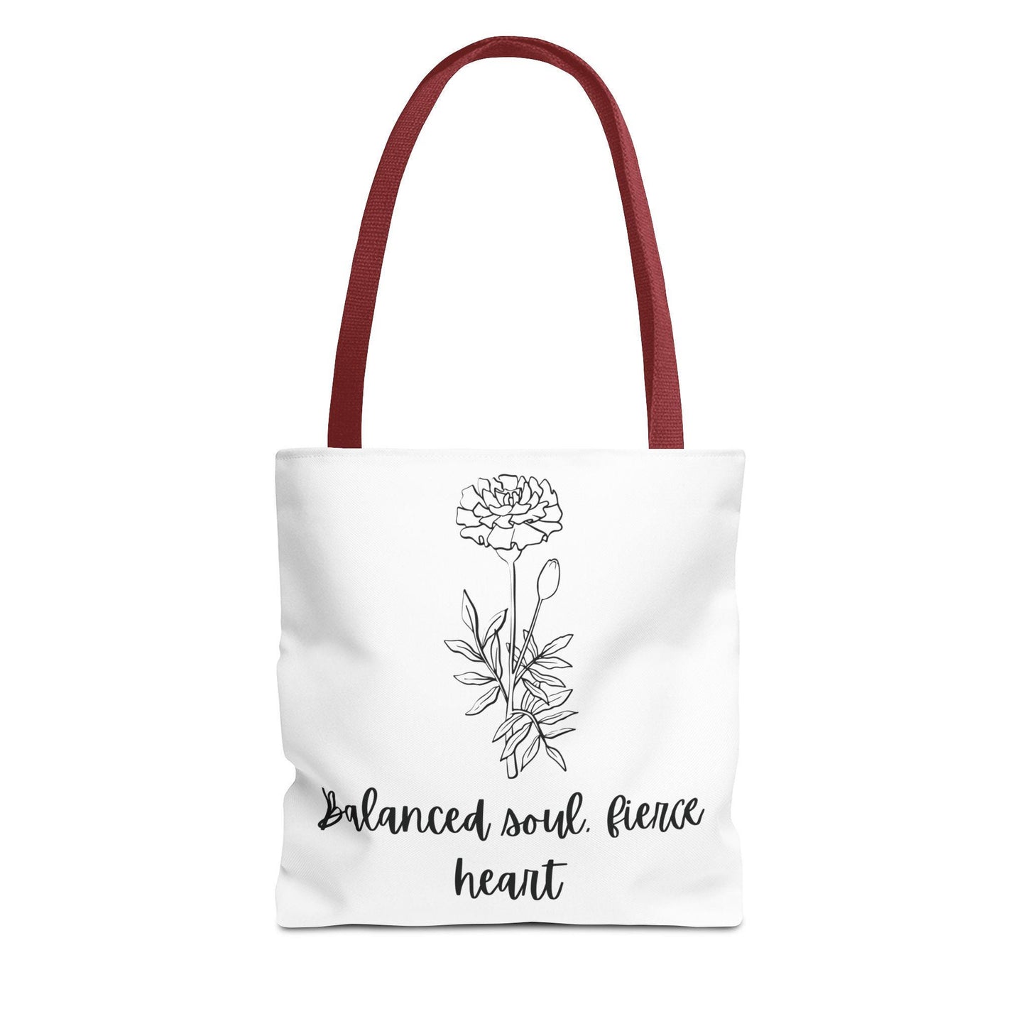 Marigold Floral Tote Bag, Gift for Women, October Birthday,Nature Lover, Eco-Friendly Bag, Casual Everyday Use, Mothers Day Gift