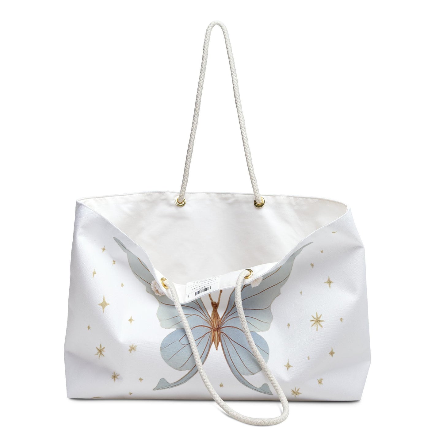 Blue Butterfly Tote Bag Elegant Blue Butterfly Weekender Travel Bag Gifts for Her Happy Mother's Day