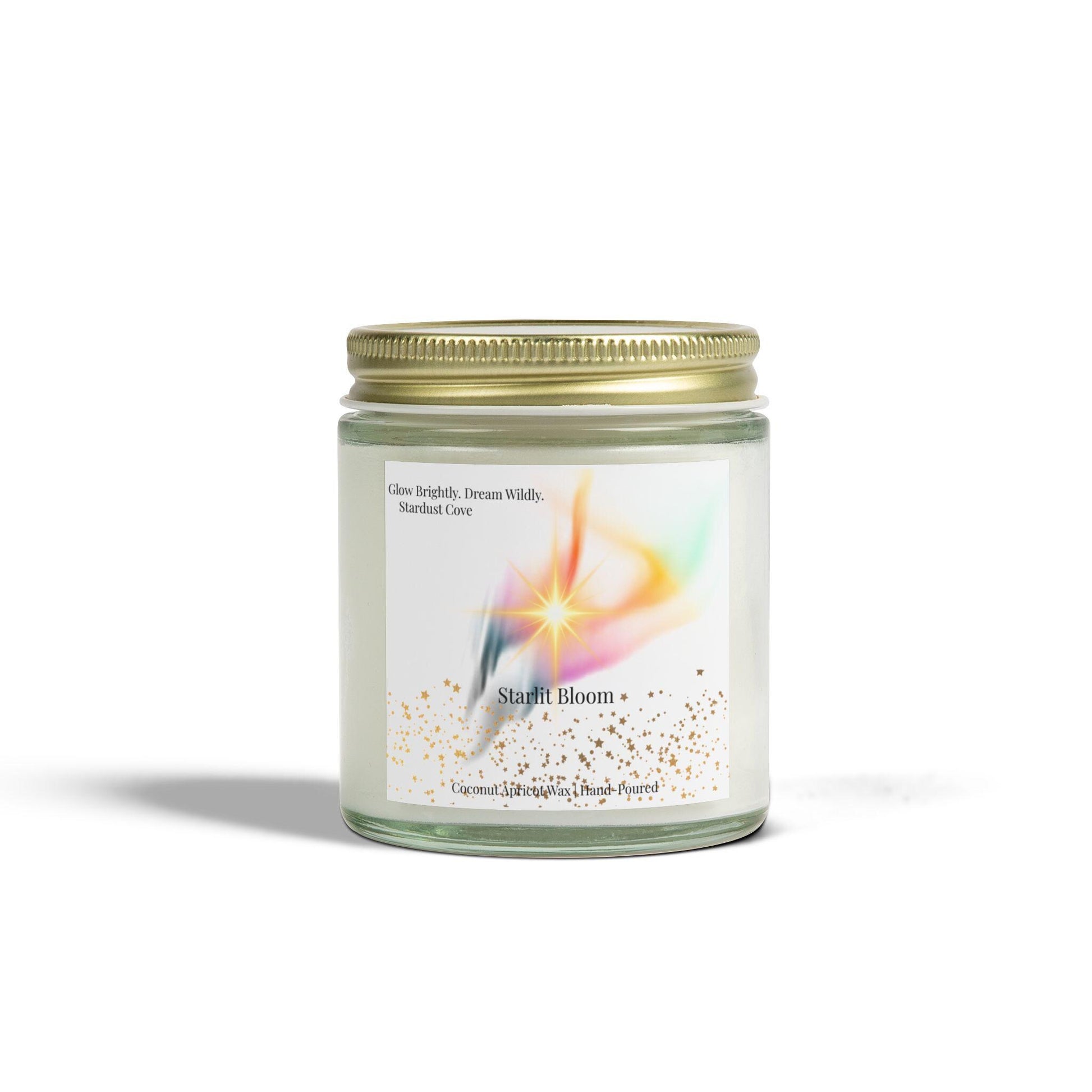 Starlit Bloom Candle Collection- Coconut Apricot Wax Candles-Floral and Celestial Scents| Stardust Cove
