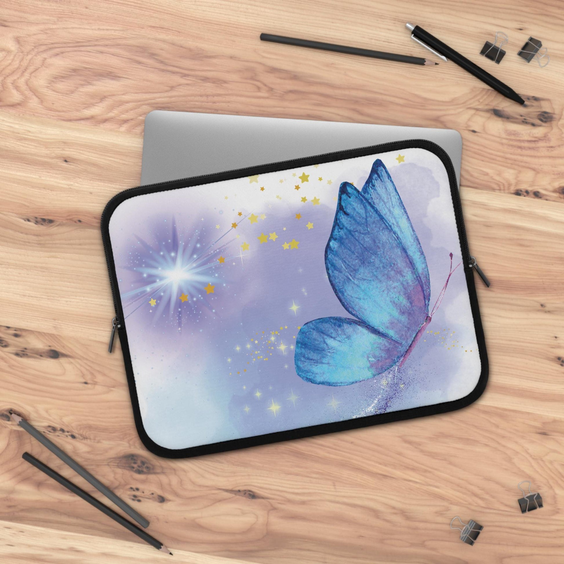 Beautiful Butterfly Laptop Sleeve, Trendy Computer Case, Perfect for Gifts, School, Work, Summer Vibes, Unique Design