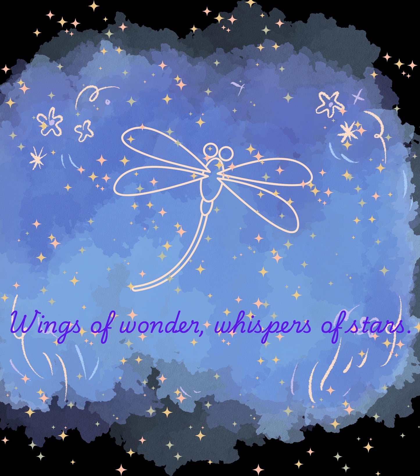 Whimsical Canvas Art Print - Dragonfly Design, Home Decor, Inspirational Wall Art, Gift for Nature Lovers, Nursery Decor