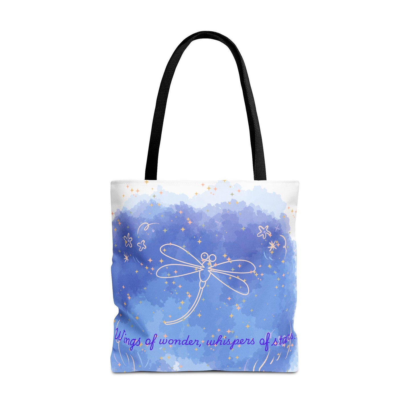 Whimsical Dragonfly Tote Bag, Eco-Friendly Shopping Bag, Gift for Nature Lovers, Summer Outings, Art-Inspired Carry-All