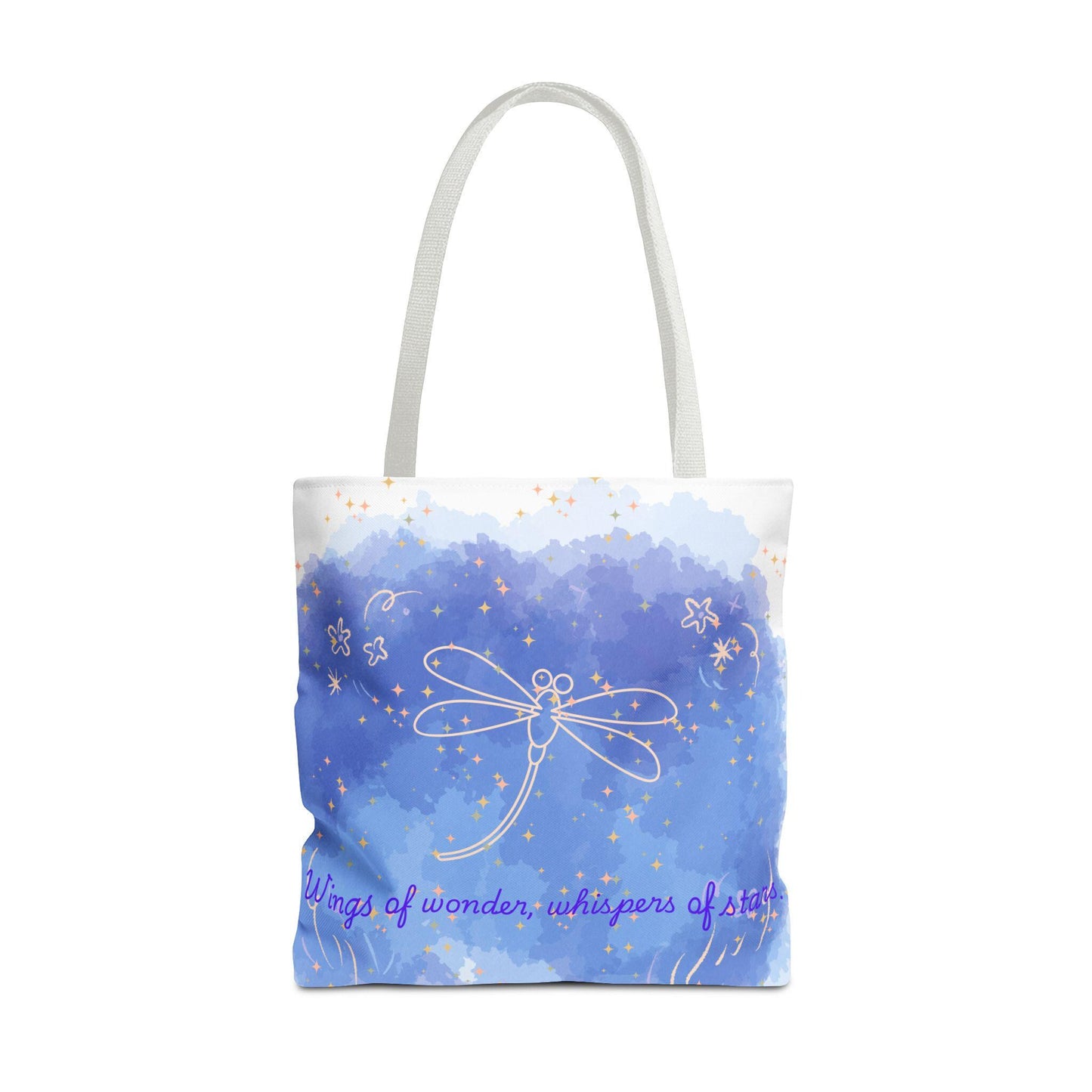 Whimsical Dragonfly Tote Bag, Eco-Friendly Shopping Bag, Gift for Nature Lovers, Summer Outings, Art-Inspired Carry-All