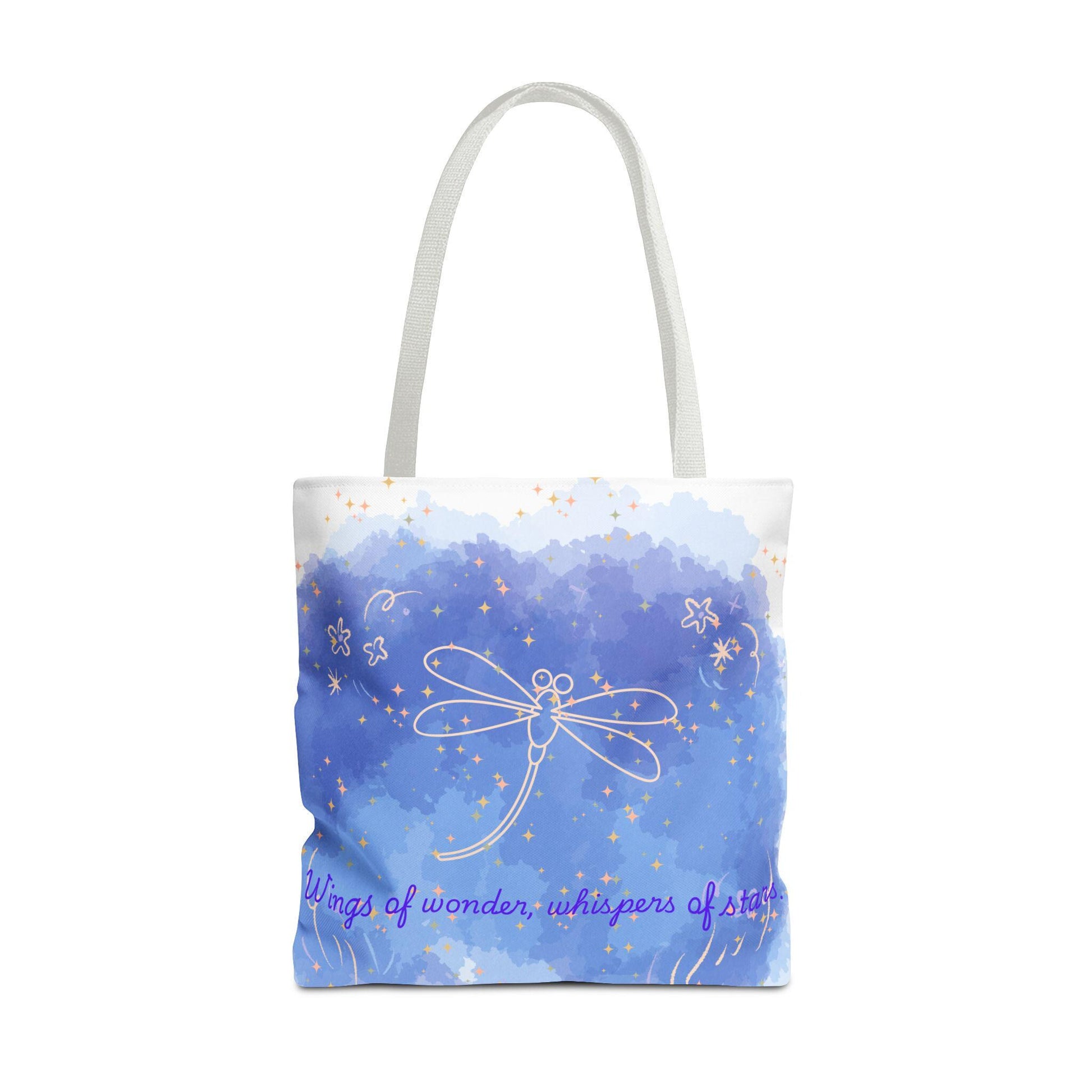 Whimsical Dragonfly Tote Bag, Eco-Friendly Shopping Bag, Gift for Nature Lovers, Summer Outings, Art-Inspired Carry-All