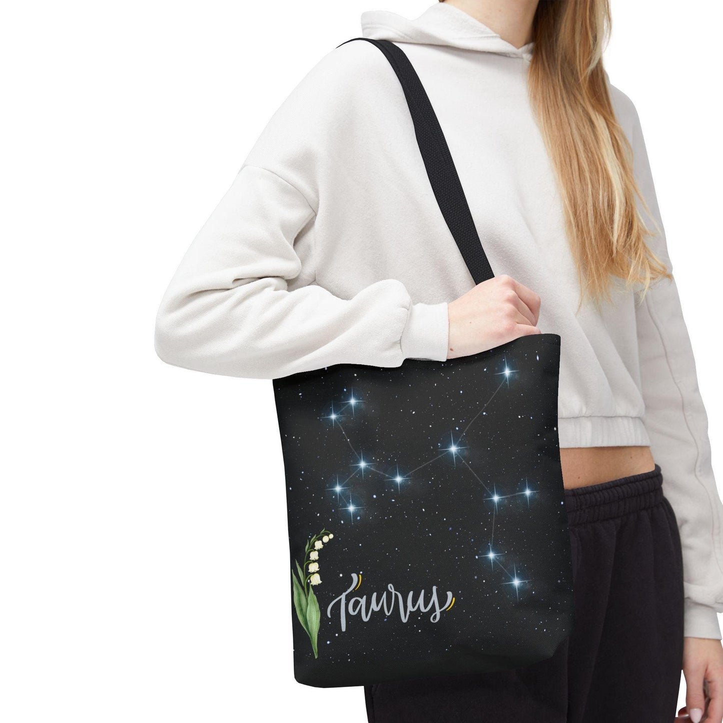 Taurus Zodiac Tote Bag, Astrology Gift, Star Sign Bag, Practical & Stylish Accessory for Daily Use, Birthday Present, Celestial Vibes