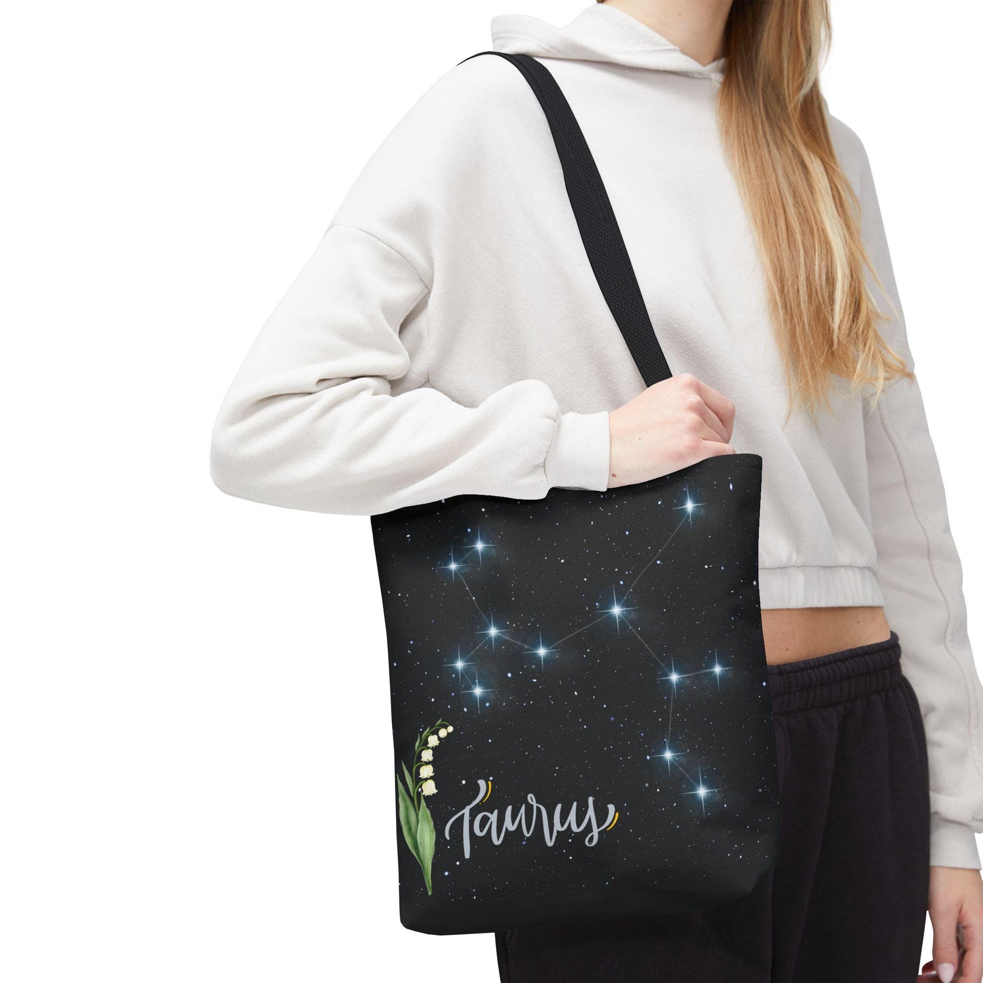 Taurus Zodiac Tote Bag, Astrology Gift, Star Sign Bag, Practical & Stylish Accessory for Daily Use, Birthday Present, Celestial Vibes