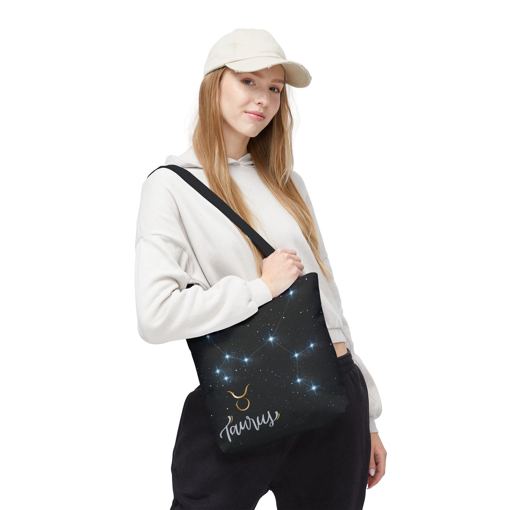 Astrology Tote Bag, Taurus Zodiac Gift, Starry Night Bag, Celestial Handbag, Astrology Lover Tote, Astrology Gifts for Her
