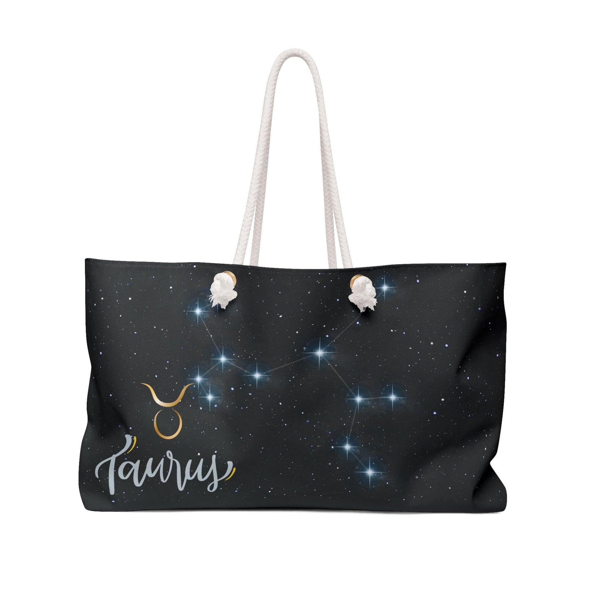 Taurus Constellation Weekender Bag, Astrological Travel Tote, Zodiac Sign Gift, Astrology Accessory, Weekend Getaway Bag