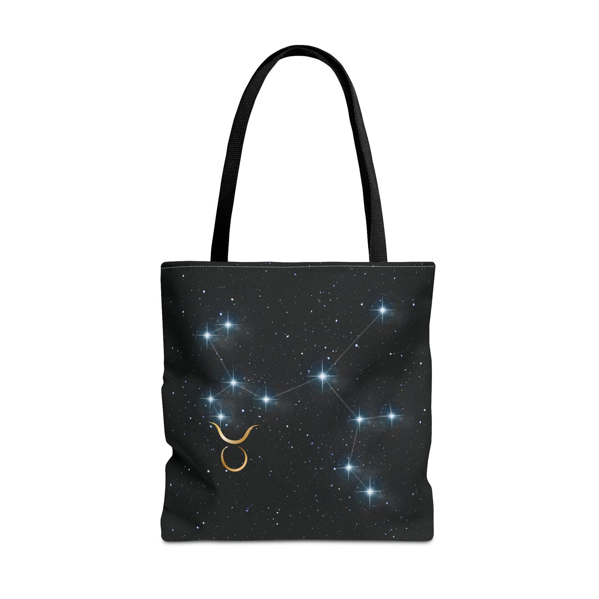 Zodiac Tote Bag with Taurus Constellation Design, Astrology Gift, Celestial Shopping Bag, Horoscope Birthday Present, Starry Night Style