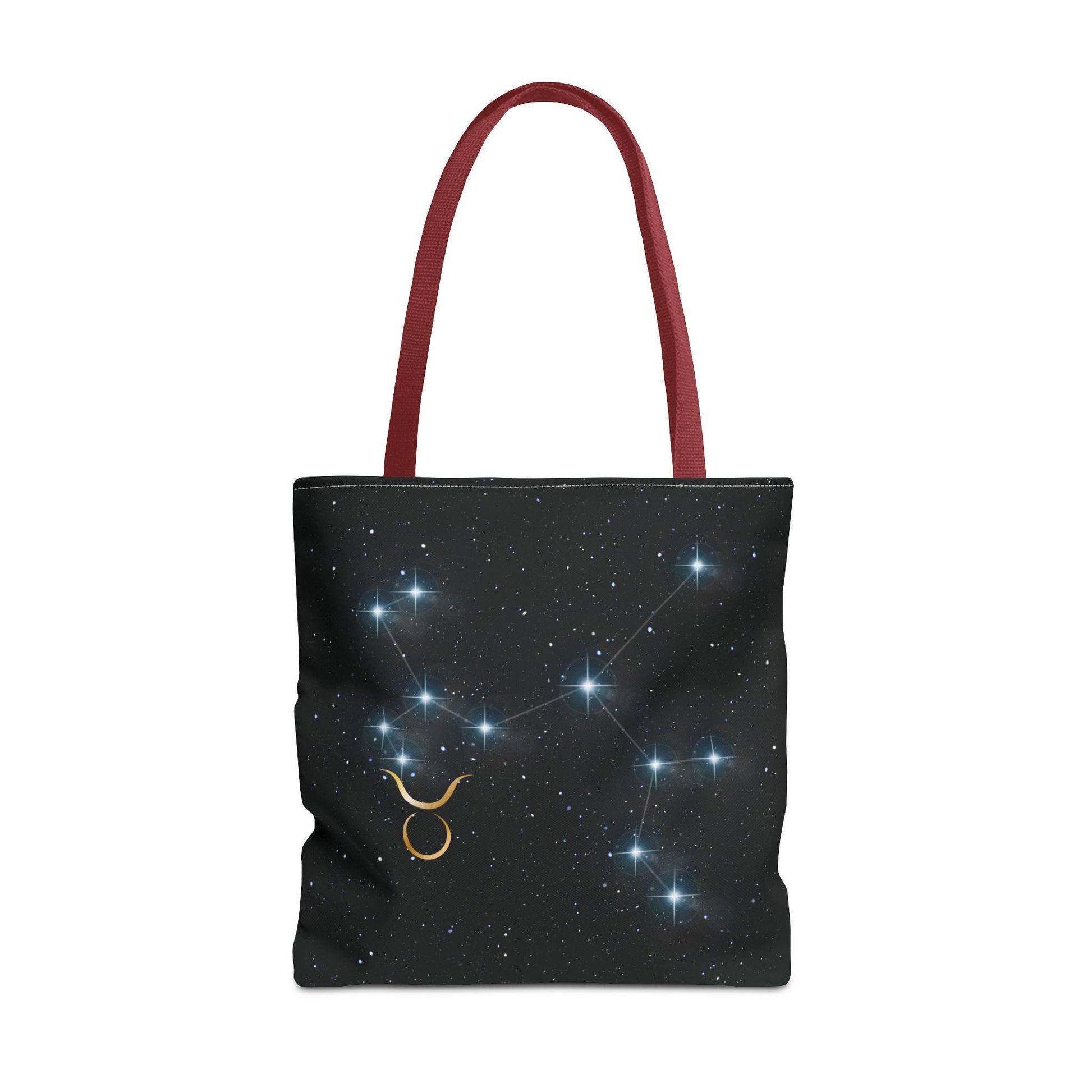 Zodiac Tote Bag with Taurus Constellation Design, Astrology Gift, Celestial Shopping Bag, Horoscope Birthday Present, Starry Night Style