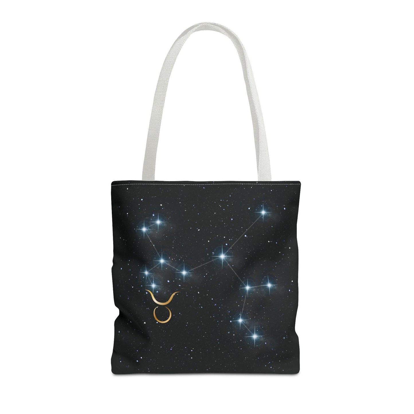 Zodiac Tote Bag with Taurus Constellation Design, Astrology Gift, Celestial Shopping Bag, Horoscope Birthday Present, Starry Night Style
