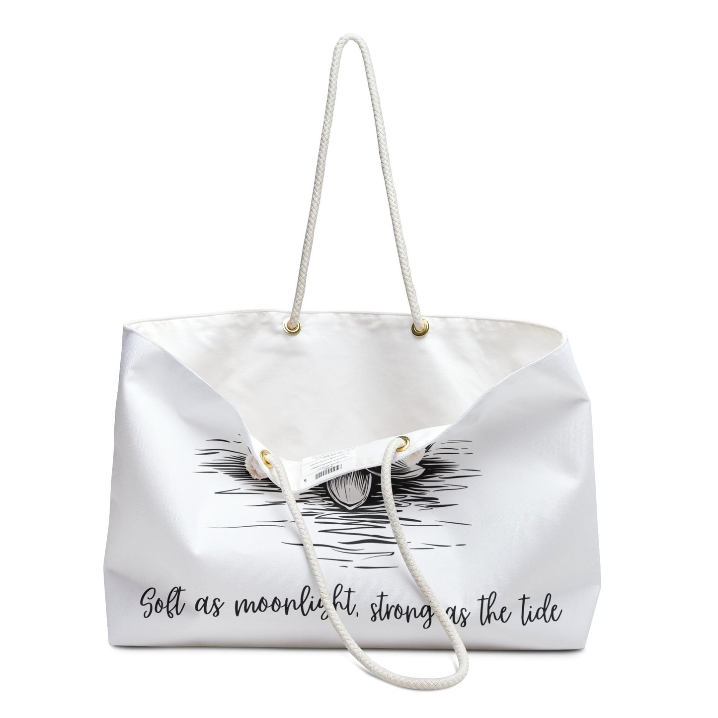 Waterlily Tote Bag, Floral Weekend Travel Bag, Large Carryall Purse, Beach Tote Handbag, Reusable Shopping Bag, Overnight Bag for Women