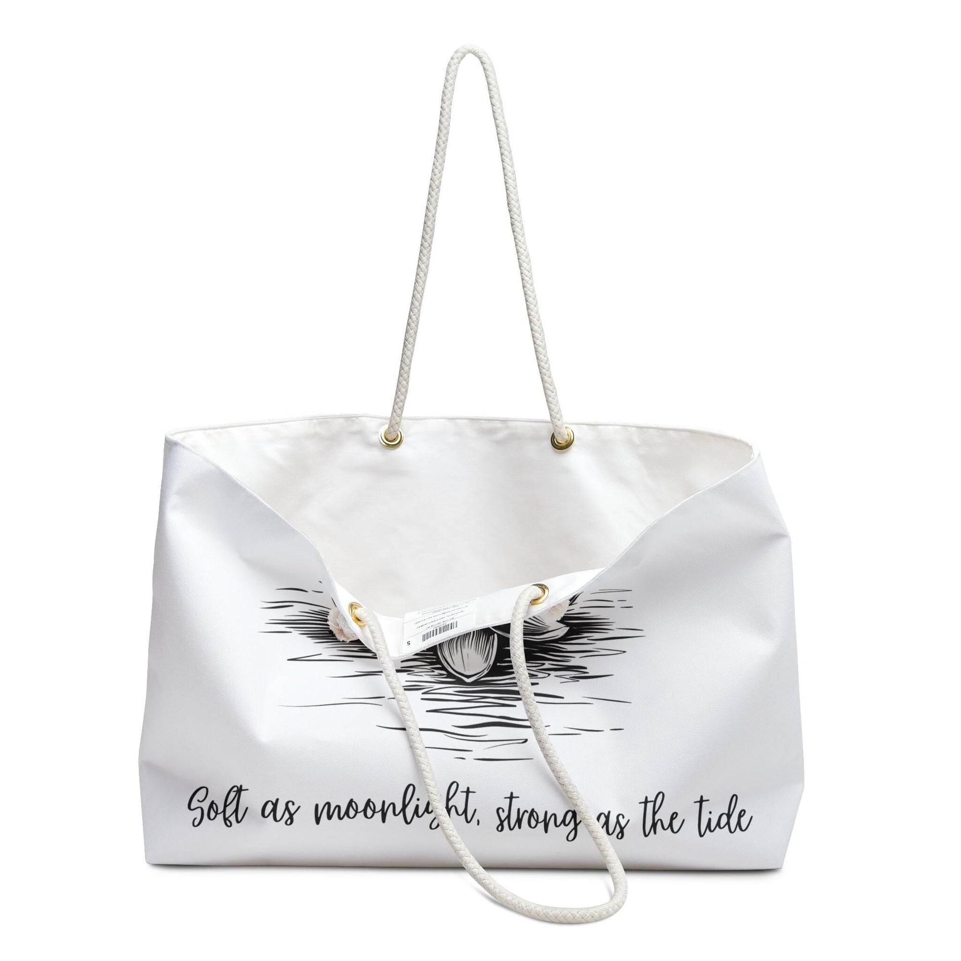 Waterlily Tote Bag, Floral Weekend Travel Bag, Large Carryall Purse, Beach Tote Handbag, Reusable Shopping Bag, Overnight Bag for Women