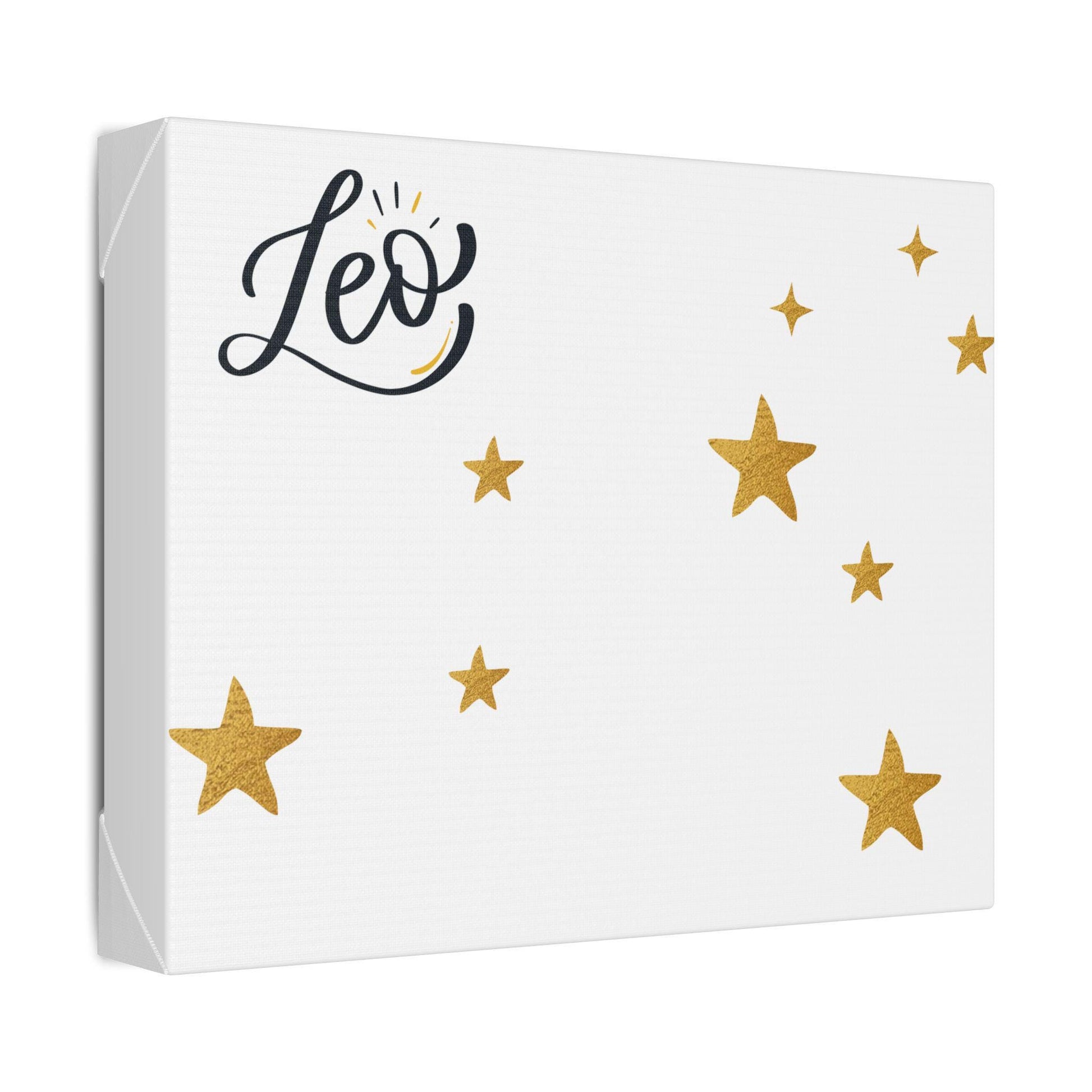 Leo Constellation Canvas, Zodiac Sign Wall Art, Astrology Home Decor, Celestial Nursery Print, Star Map Poster