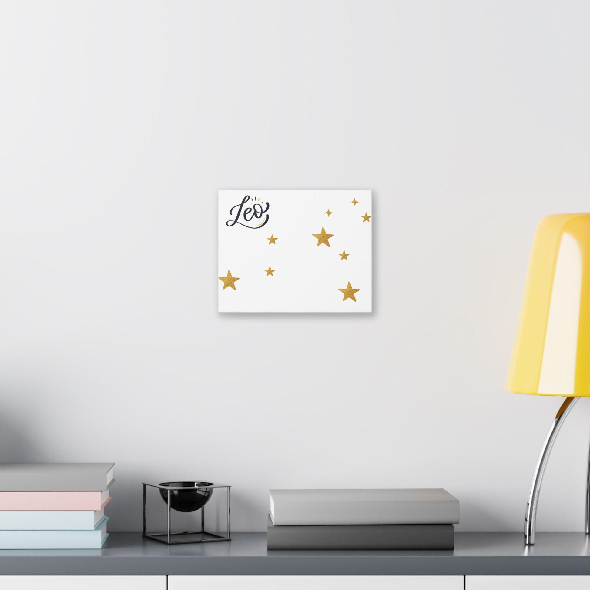 Leo Constellation Canvas, Zodiac Sign Wall Art, Astrology Home Decor, Celestial Nursery Print, Star Map Poster