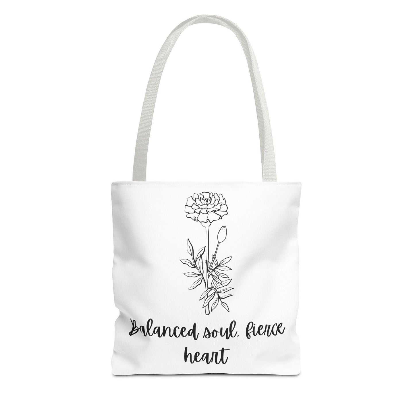 Marigold Floral Tote Bag, Gift for Women, October Birthday,Nature Lover, Eco-Friendly Bag, Casual Everyday Use, Mothers Day Gift