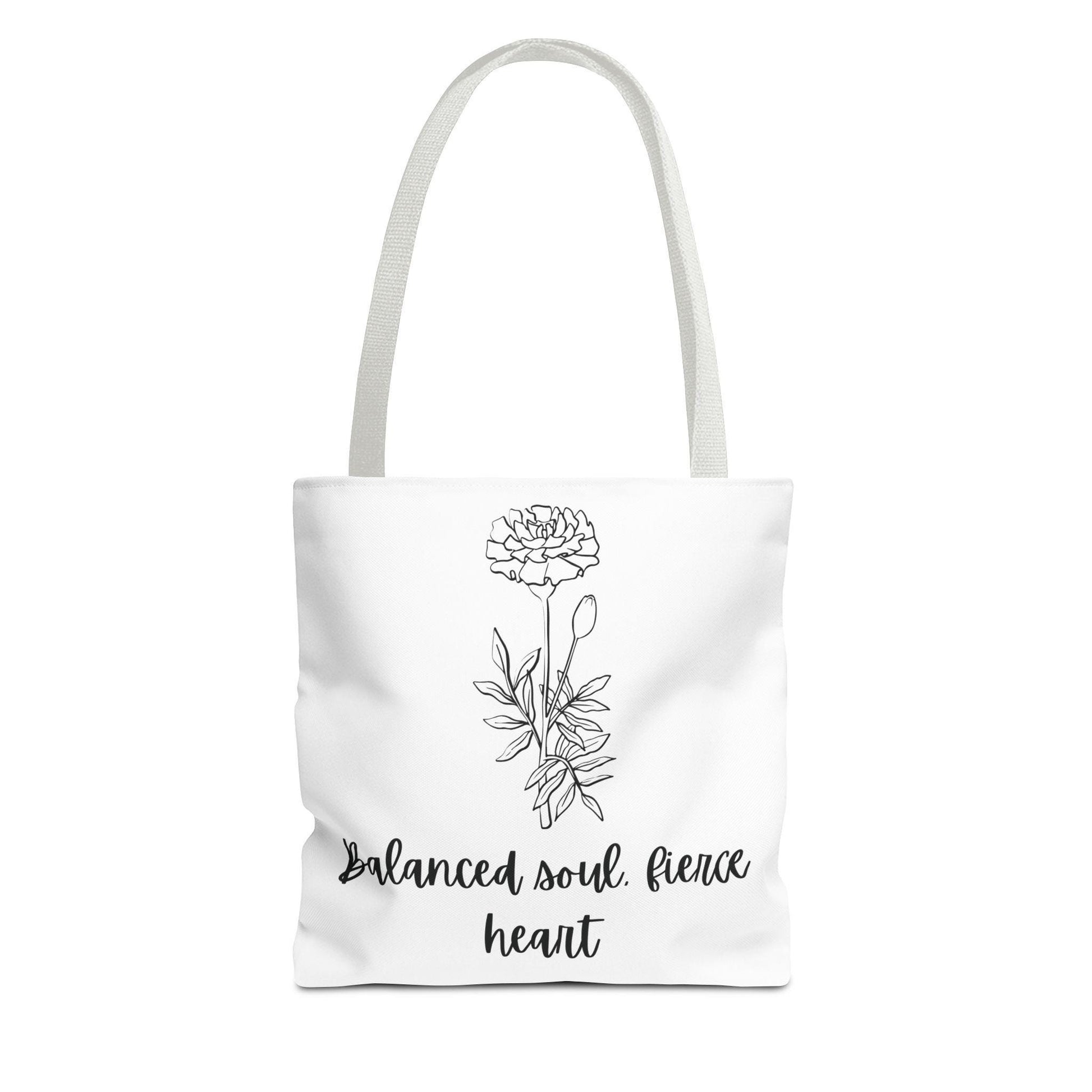 Marigold Floral Tote Bag, Gift for Women, October Birthday,Nature Lover, Eco-Friendly Bag, Casual Everyday Use, Mothers Day Gift